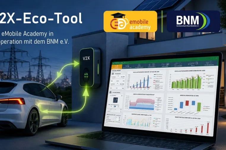 Flotten unter Strom: eMobile Academy startet kostenlose Testversion des V2X-Eco-Tools Bild: Flotten unter Strom: eMobile Academy startet kostenlose Testversion des V2X-Eco-Tools
