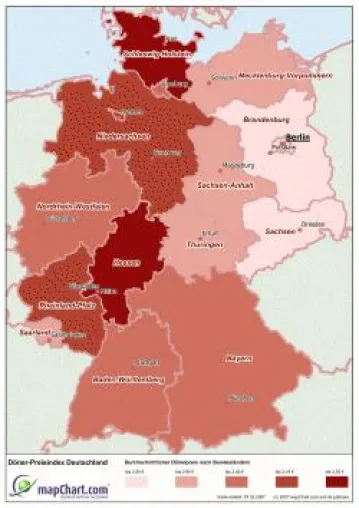 Teuerste Döner in Schleswig-Holstein – Erste räumliche Analyse zum Dönermarkt in Deutschland Bild: Teuerste Döner in Schleswig-Holstein – Erste räumliche Analyse zum Dönermarkt in Deutschland