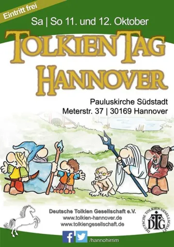 Kurzurlaub in Mittelerde: Deutsche Tolkien Gesellschaft lädt zum Tolkien Tag Hannover Bild: Kurzurlaub in Mittelerde: Deutsche Tolkien Gesellschaft lädt zum Tolkien Tag Hannover