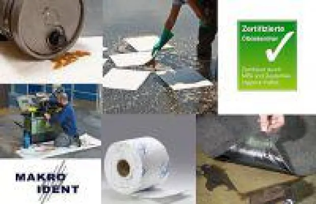 Bild: Ölbindemittel von MAKRO IDENT:  Zertifiziert und umweltfreundlich