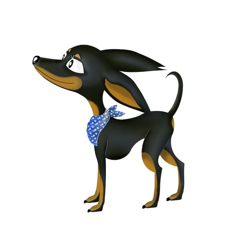 Comic-Hund Ludwig