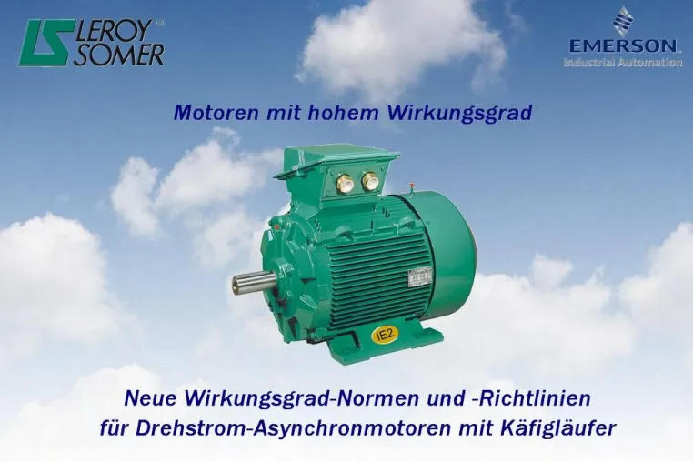 Motoren mit hohem Wirkungsgrad von Leroy Somer Bild: Motoren mit hohem Wirkungsgrad von Leroy Somer