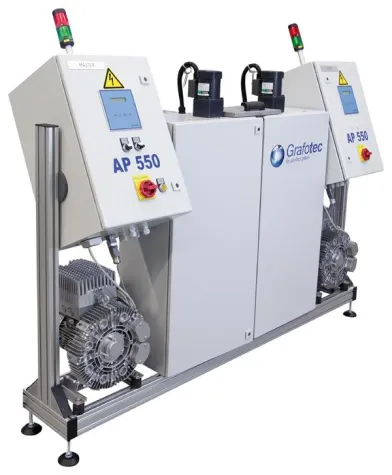 Bild: Redundantes Trennmittelauftrags-System von Grafotec