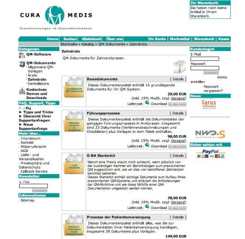 Bild: Schnell, unkompliziert, praxiserprobt–QM-Dokumentationen für Zahnärzte und Labore im CuraMedis-Webshop