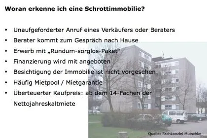Bild: Von wegen „Betongold“! - Woran Anleger eine Schrottimmobilie erkennen können