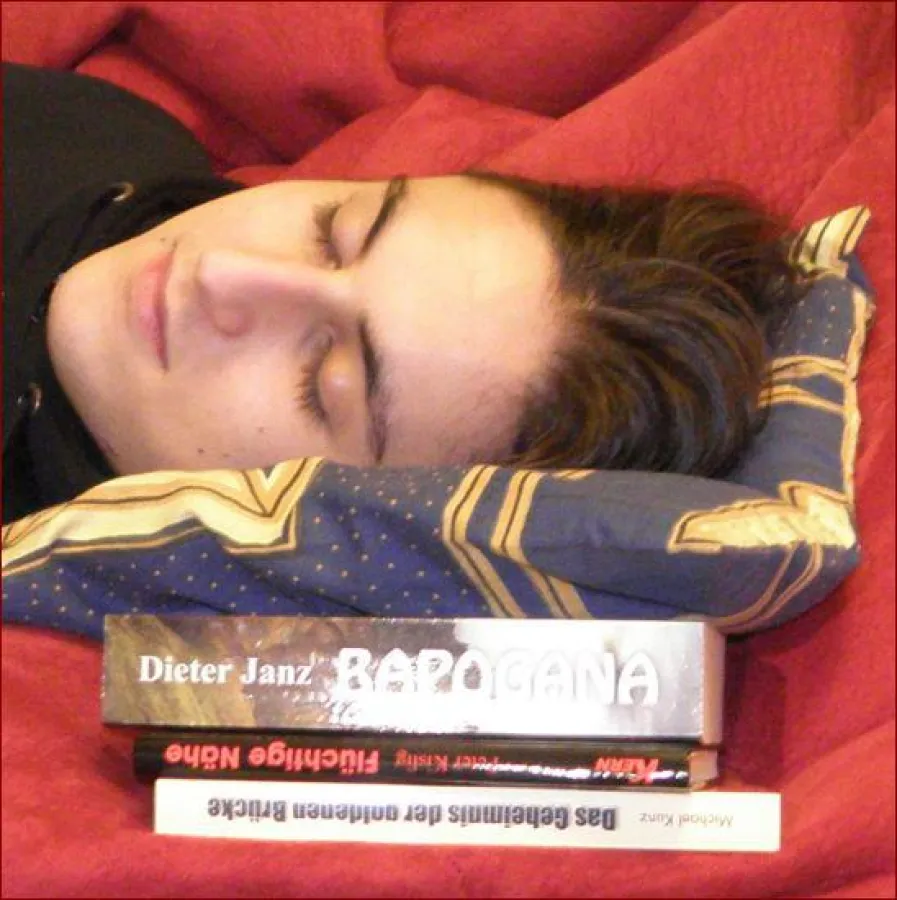 Der Traum vom eigenen Buch. Foto priv. S. Franz