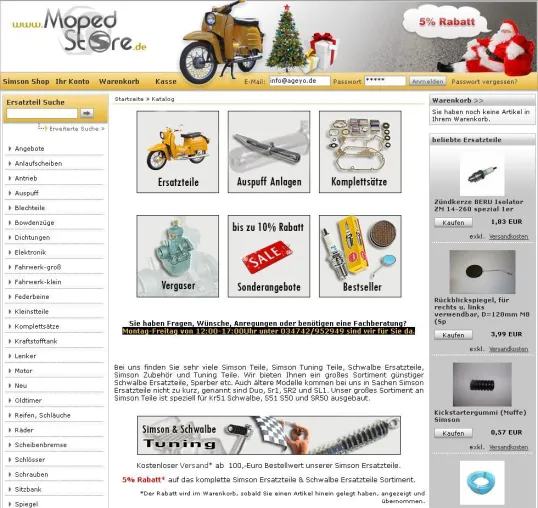 Simson Ersatzteile Händler gibt Relaunch seines Onlineshop bekannt Bild: Simson Ersatzteile Händler gibt Relaunch seines Onlineshop bekannt