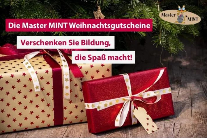 Bild: Verschenken Sie Bildung, die Spaß macht! - Die Master MINT Weihnachtsgutscheine