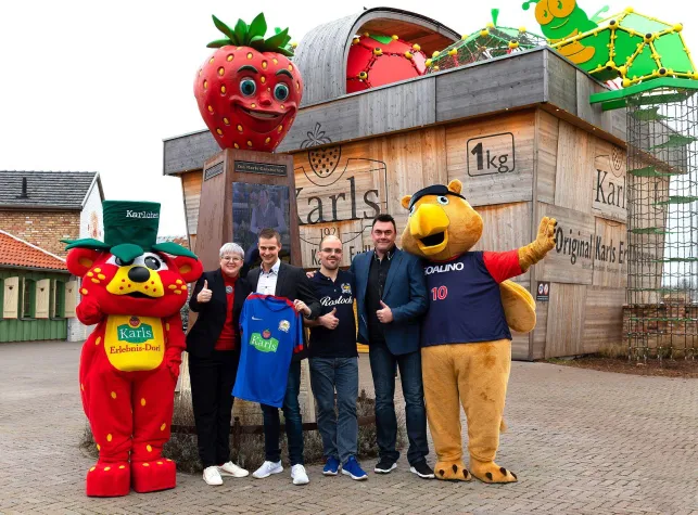 Bild: Karls neuer Hauptsponsor bei den Goalballern des RGC Hansa