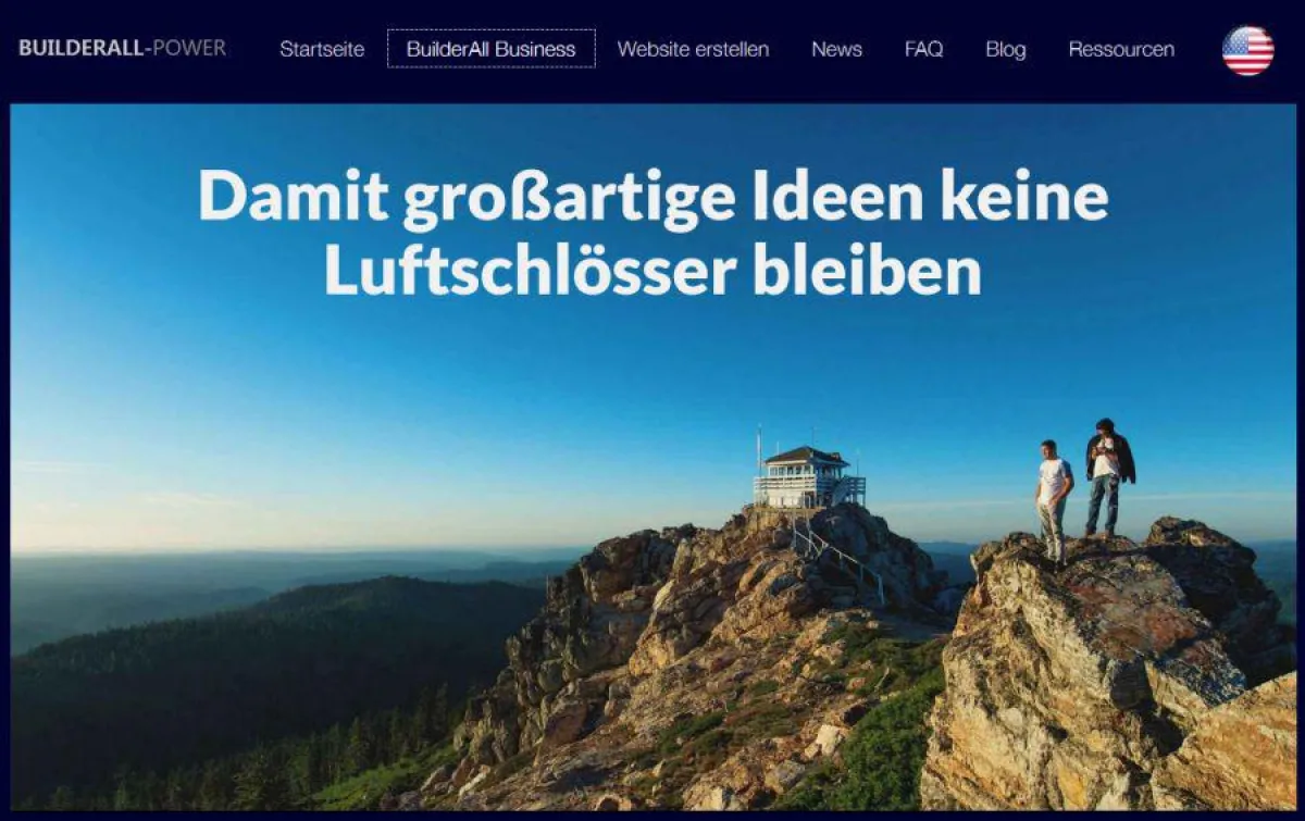 Mit Builderall bauen auch Sie die Webseite Ihrer Träume