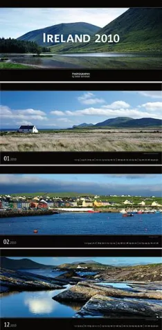 Bild: Neuer Irland Kalender 2010 im Panoramaformat erschienen.