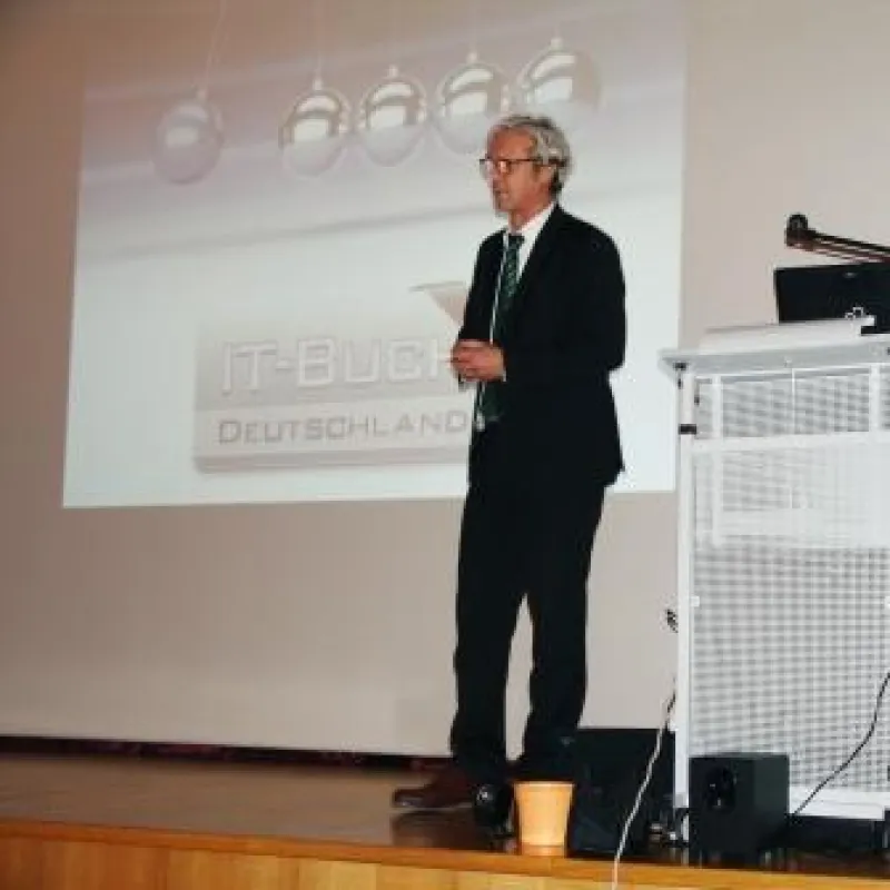 Jochen Partsch auf der Veröffentlichungsfeier des neuen IT-Buch Deutschland