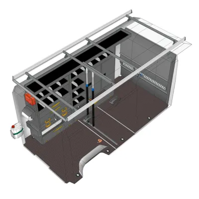 Bild: Einrichten einer mobilen Werkstatt von StoreVan im Bereich Wasserversorgung und Abwasserentsorgung