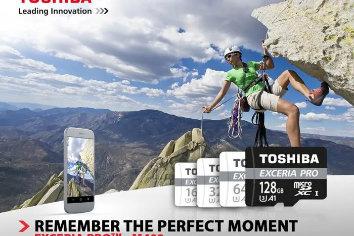Bild: microSD-Speicherkarten EXCERIA PRO™ von Toshiba erhalten neues Application Performance Label A1