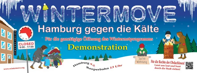 Bild: "WINTERMOVE" - Hamburg gegen die Kälte - DEMO für die Obdachlosen