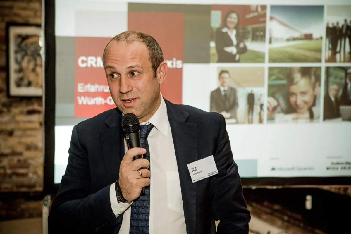Michael Piok von Würth Phoenix beim CRM-Executive Dinner