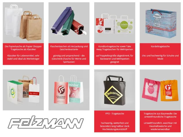 Bild: Nachhaltige Papiertragetaschen von Felzmann GmbH: Umweltfreundliche Verpackungslösungen für Ihr Geschäft