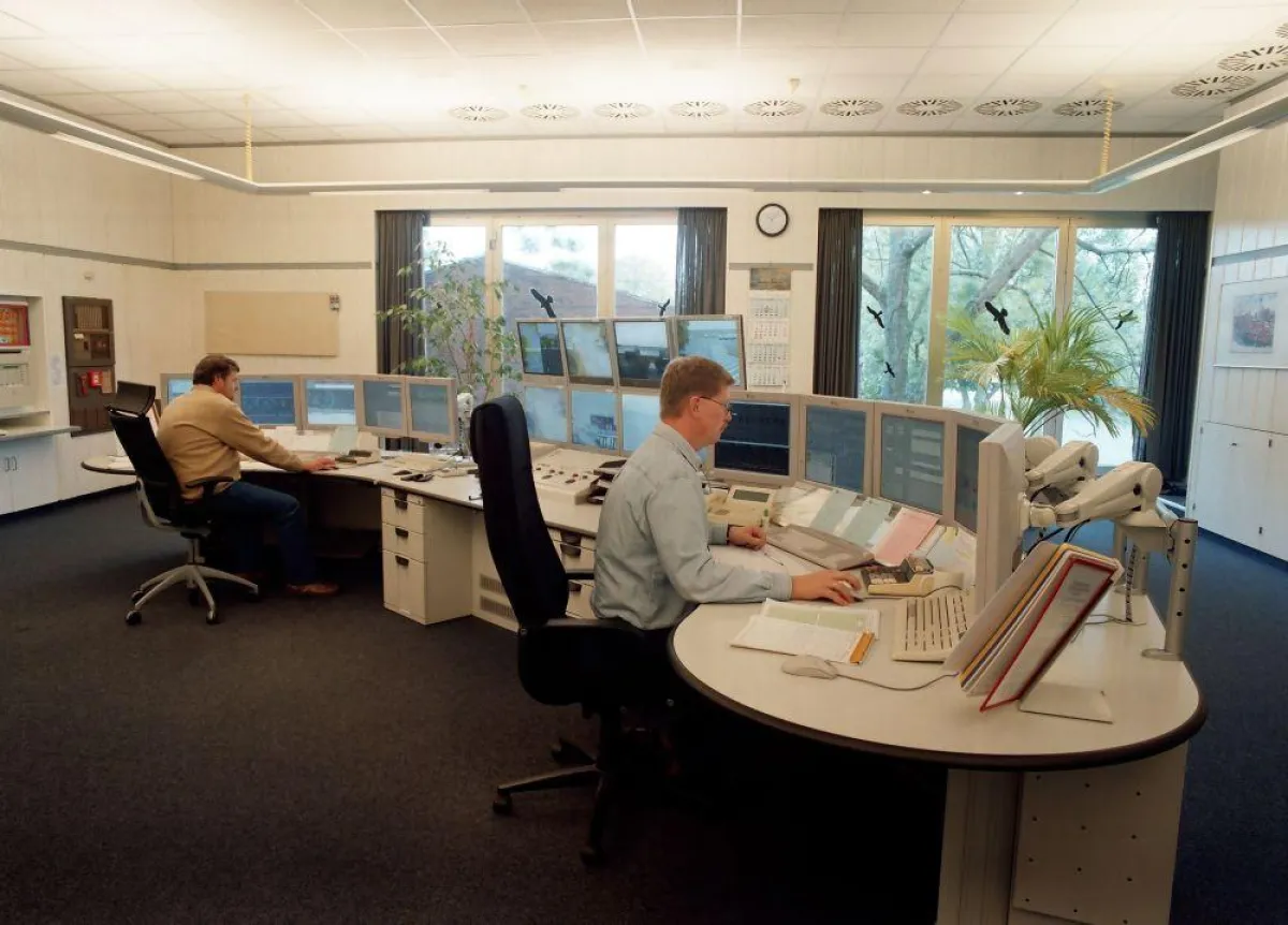 Leitstelle der Nordwest Oelleitung (Copyright: NWO-Foto Klaus Schreiber )