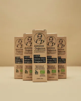 Bild: Aimilios Organics: Bio Oregano Öl aus Familienproduktion im Naturschutzgebiet Prespa