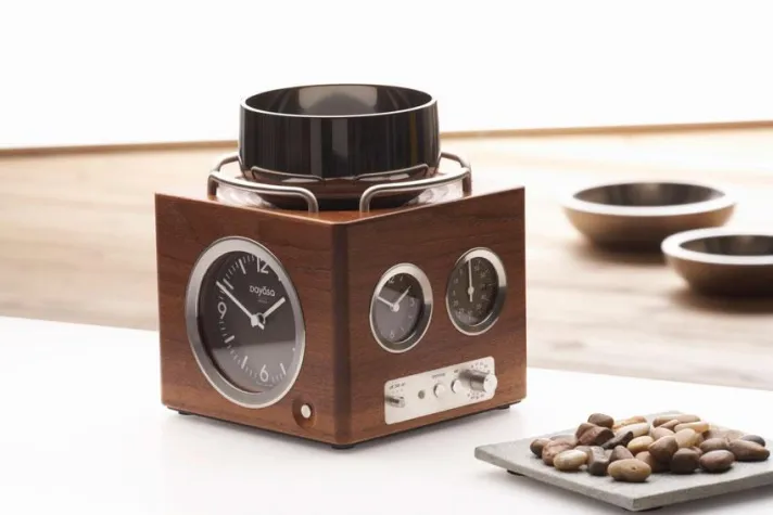 Bild: Hochwertige Designer-Klangschalenuhr als neue Meditationsuhr