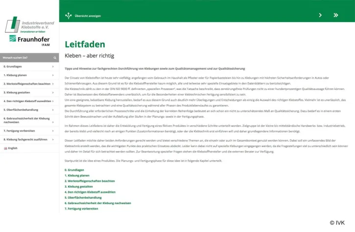 Bild: Leitfaden „Kleben – aber richtig“: Praxistipps und Hinweise zum fachgerechten Kleben
