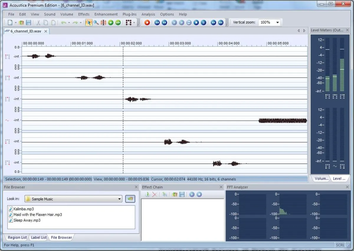 Acoustica stellt in der Version 5 für die Soundbearbeitung am PC viele neue Profifunktionen zur Verfügung.