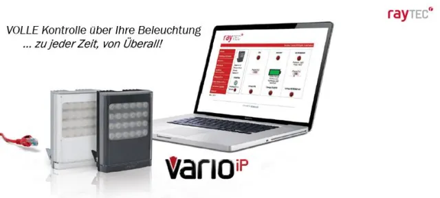 Bild: RayTec Vario IP - netzwerkbasierte Beleuchtung für Ihre Videoüberwachungsanlage