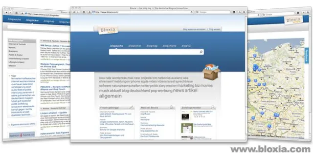 Bild: Bloxia.com - Deutsche Blogsuchmaschine gestartet
