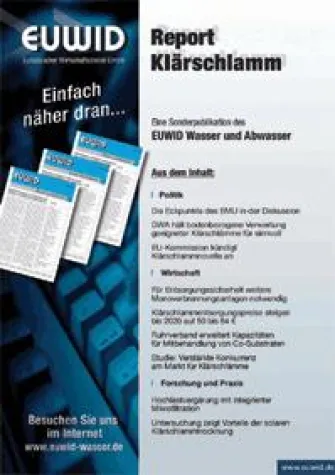 Bild: EUWID-Report Klärschlamm - Trends, Kosten, Verfahren