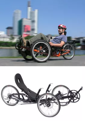 Bild: Weltpremiere auf der Fahrradmesse EUROBIKE 01-04.09.2005: Scorpion, sportliches Dreirad für Erwachsene