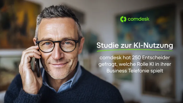 KI-Nutzung in der Business-Telefonie: comdesk-Studie zeigt, wo der deutsche Mittelstand wirklich steht Bild: KI-Nutzung in der Business-Telefonie: comdesk-Studie zeigt, wo der deutsche Mittelstand wirklich steht