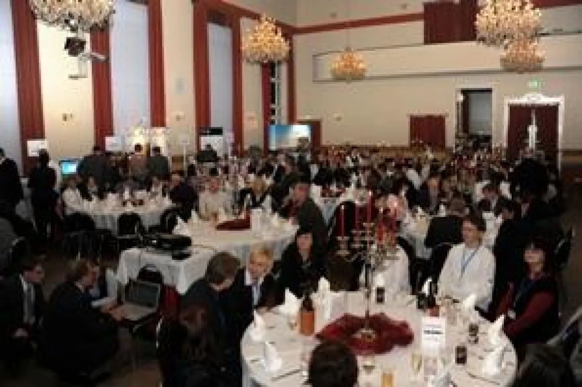 Gala-Dinner im historischen Jugendstil-Saal zu den ic med Innovationstagen u. der 20. Jubiläumsfeier