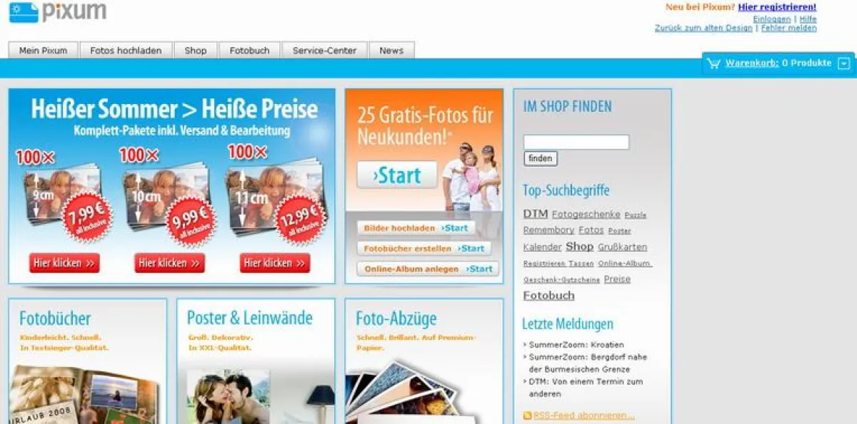 Website Relaunch - neue Startseite