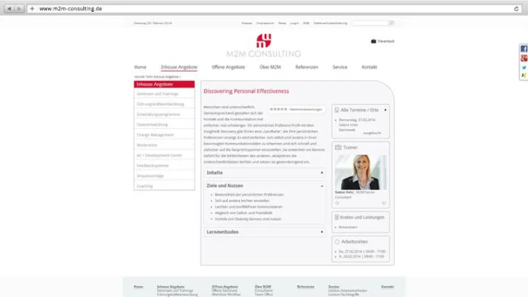 Bild: M2M Consulting setzt beim Veranstaltungsmanagement auf integrierte CRM Software