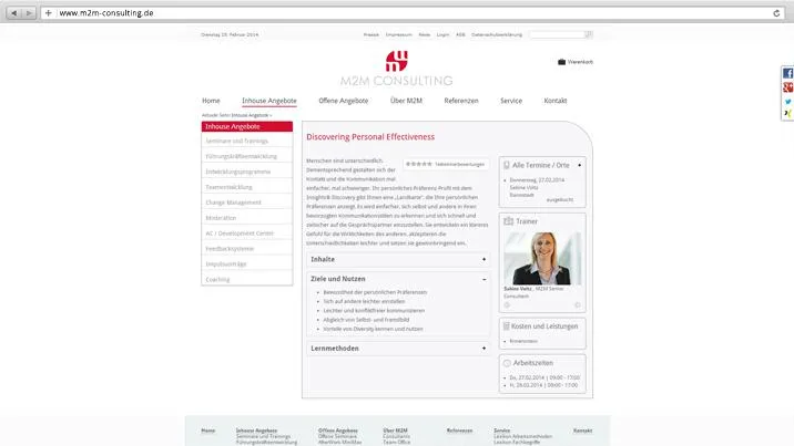 Bild: M2M Consulting setzt beim Veranstaltungsmanagement auf integrierte CRM Software