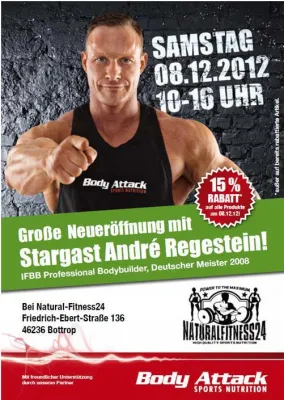 Bild: Neueröffnung am 08.12.2012 in Bottrop: Natural-Fitness24 Store auf über 190qm²