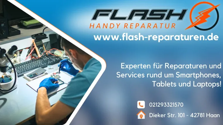 Bild: Flash Handy Reparatur startet mit deutschlandweitem Versandservice – 20 € Rabatt auf die erste Reparatur