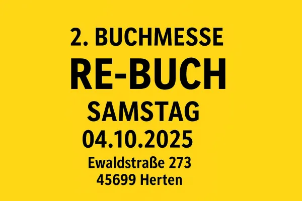 Bild: Autor Jörg Krämer liest auf der 2. Buchmesse RE-BUCH in Herten