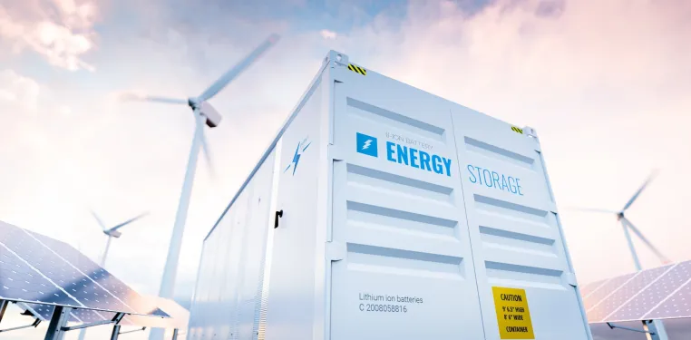 Bild: d & d Brandschutzsysteme: Anspruchsvolle Rauchdetektion zum Schutz von Lithium-Ionen-Batterien für Kraftwerke