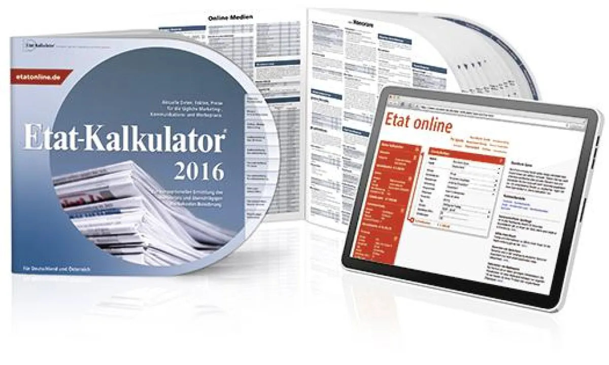 Gewohnt übersichtlich und leicht zu handhaben: der neue Etat-Kalkulator