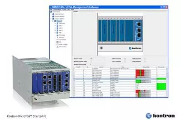 Bild: Konfigurations- und Management-Software Kontron OMVIU: Leistungsstarkes GUI für MicroTCA Applikationen