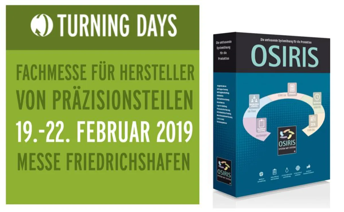 OSIRIS auf der Fachmesse TURNING DAYS 2019 in Friedrichshafen