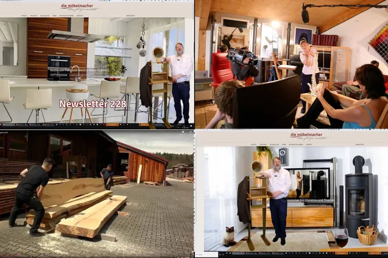 Bild: Videonewsletter 228 der Möbelmacher mit neuer Homepage