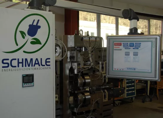 Bild: Servogewindewalze. Neue Technologie im Schmale-Baukasten