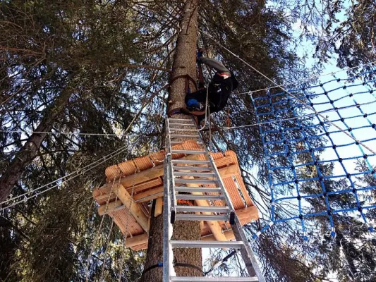 Bild: Neuer Kletterwald Tannheimer Tal entsteht in Nesselwängle - Eröffnung am 1. Mai 2012