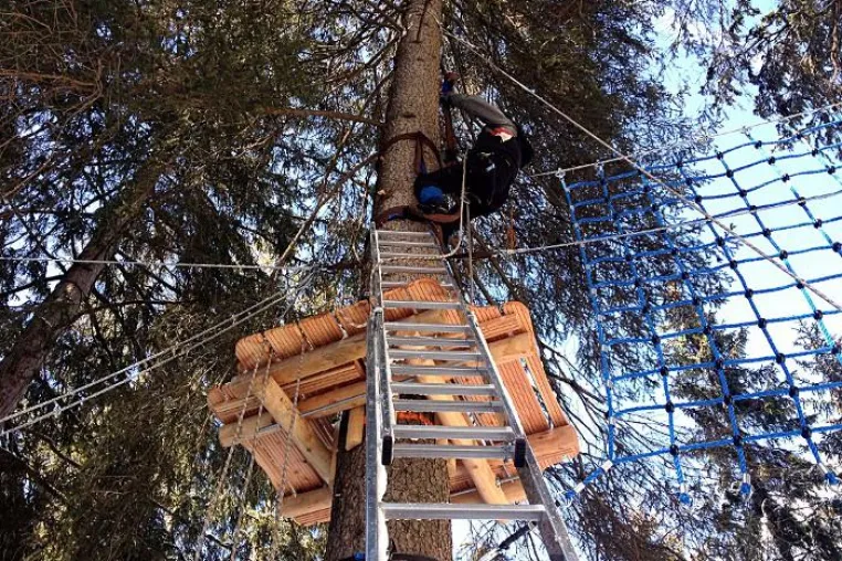 Bild: Neuer Kletterwald Tannheimer Tal entsteht in Nesselwängle - Eröffnung am 1. Mai 2012