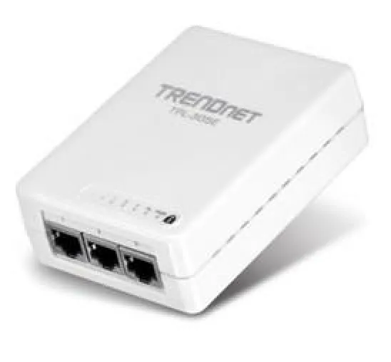 Bild: TRENDnet TPL-305E – 200 MBit/s Powerline AV-Adapter mit 3 x 10/100Mbps Ethernetanschlüssen