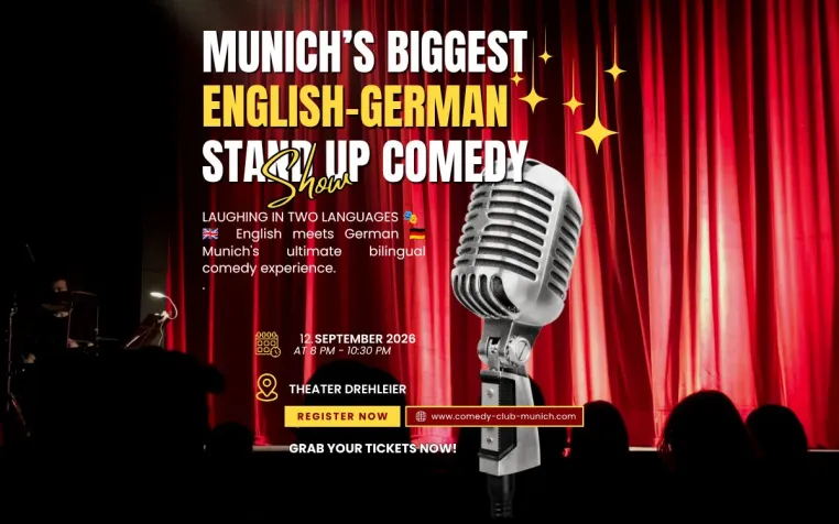 Bild: München lacht in zwei Sprachen: English-German Stand-up Comedy Show im Theater Drehleier