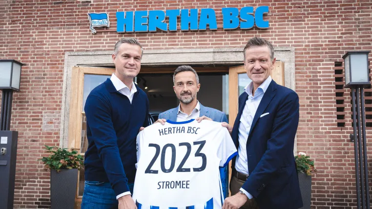 Bild:  Hertha BSC geht grün: stromee wird neuer Sponsor für Berliner Fußballverein