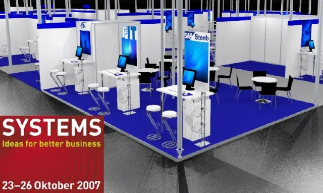 Bild: Steeb auf der Systems 2007 - Paketlösungen für den Mittelstand